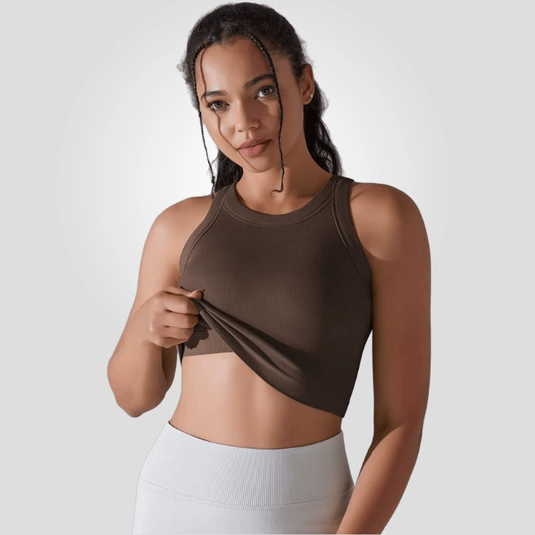 Cropped Fitness Feminino Regata Esportiva Respirável