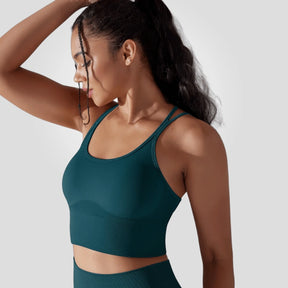 Cropped Fitness Feminino Alto Desempenho Esportivo