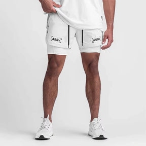 Short Esportivo de Academia Masculino 2 em 1 - ASRV