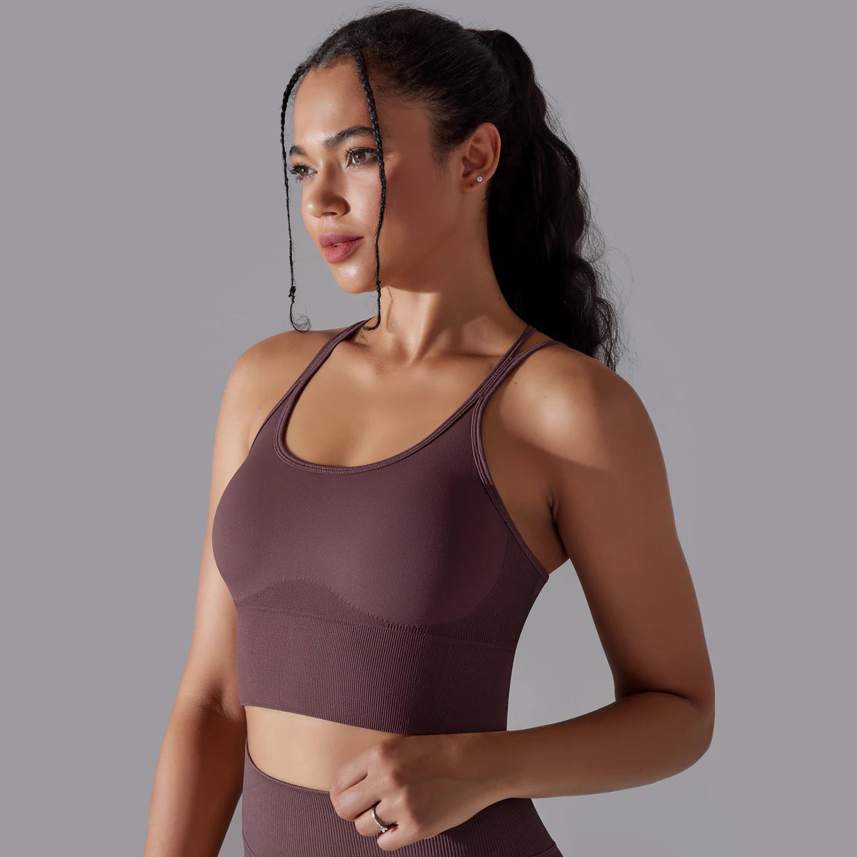 Cropped Fitness Feminino Alto Desempenho Esportivo