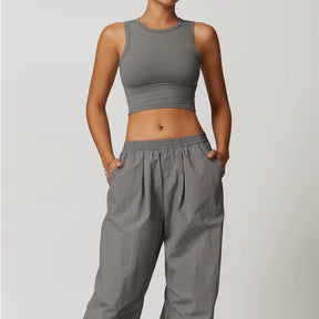 Cropped  Fitness Feminino de Secagem Rápida