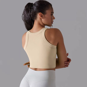 Cropped Fitness Feminino Regata Esportiva Respirável