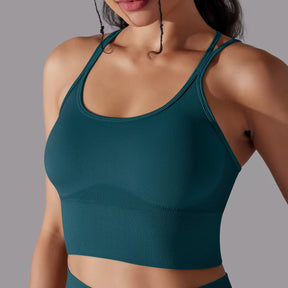 Cropped Fitness Feminino Alto Desempenho Esportivo