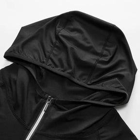 Jaqueta Masculina Esportiva com Capuz  Refletiva Respirável