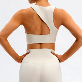 Cropped Fitness Feminino Com Costas Abertas e Secagem Rápida