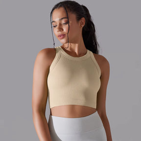 Cropped Fitness Feminino Regata Esportiva Respirável