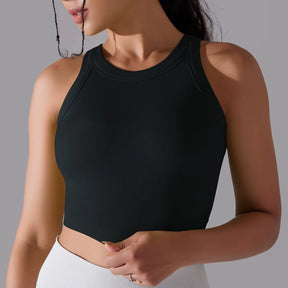Cropped Fitness Feminino Regata Esportiva Respirável