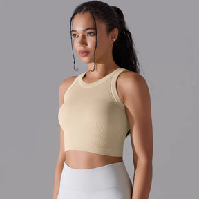 Cropped Fitness Feminino Regata Esportiva Respirável