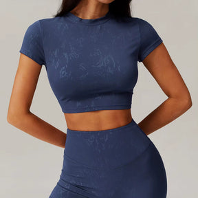 Cropped Fitness Feminino Confortável De Secagem Rápida