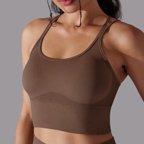 Cropped Fitness Feminino Alto Desempenho Esportivo
