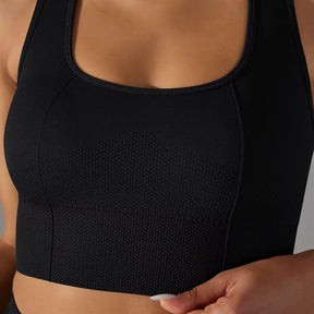 Cropped Feminino Fitness Respirável Justo Esportivo