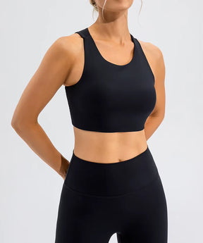 Cropped Fitness Feminino Com Costas Abertas e Secagem Rápida