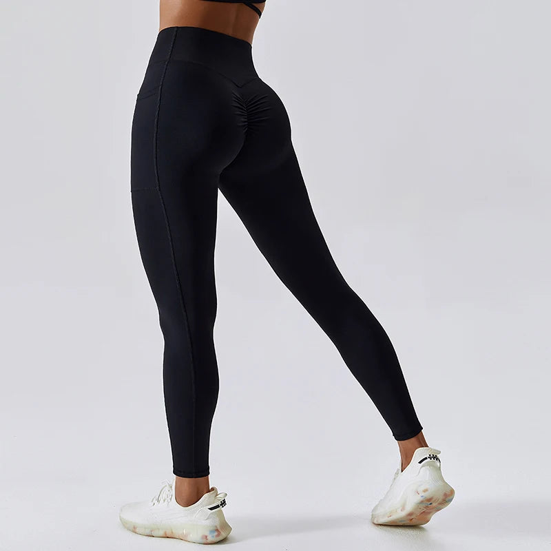 Leggings Femininas Cintura Alta Push Up para Treino e Academia