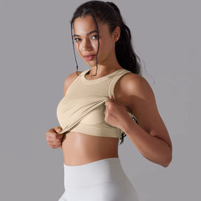 Cropped Fitness Feminino Regata Esportiva Respirável