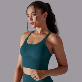 Cropped Fitness Feminino Alto Desempenho Esportivo