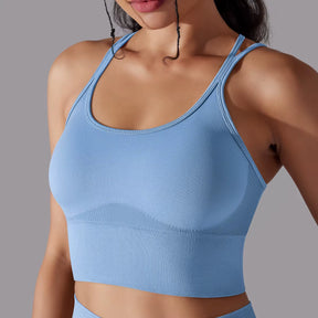 Cropped Fitness Feminino Alto Desempenho Esportivo