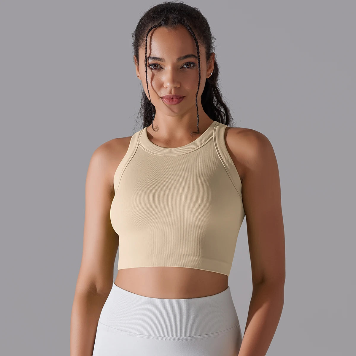 Cropped Fitness Feminino Regata Esportiva Respirável
