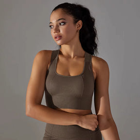 Cropped Feminino Fitness Respirável Justo Esportivo