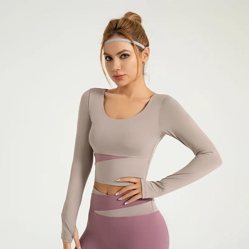 Top Fit - Cropped  Esportivo Feminino com Manga