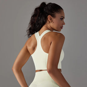 Cropped Feminino Fitness Respirável Justo Esportivo