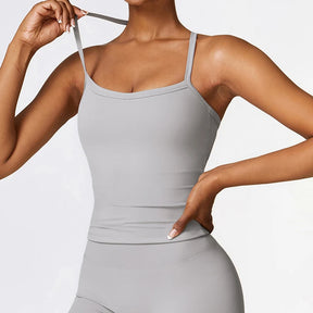 Camiseta Fitness Feminina Leve Sem Mangas e Secagem Rápida