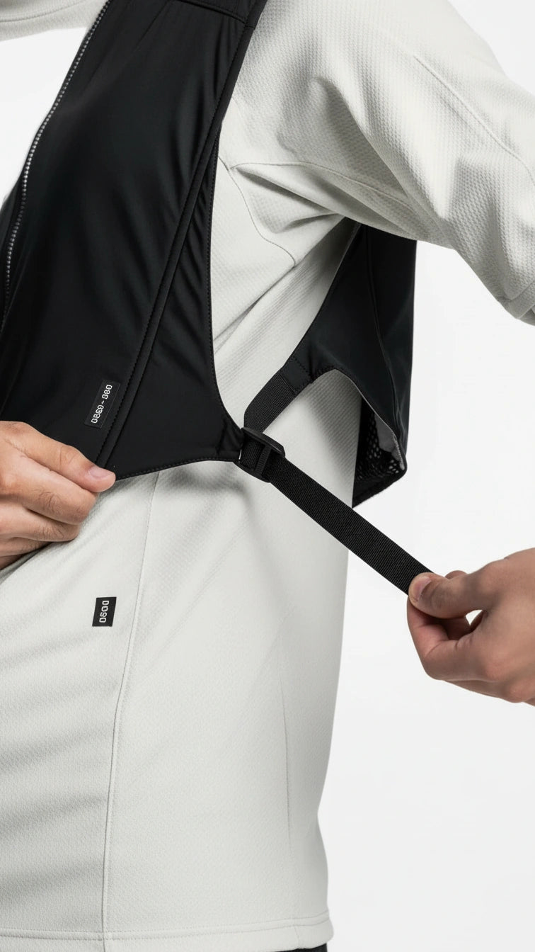 Colete Esportivo Masculino com Capuz Reflexiva Fitness