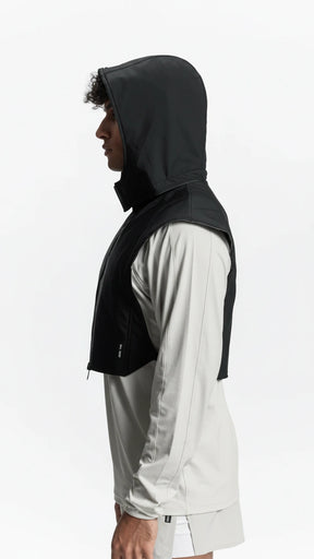 Colete Esportivo Masculino com Capuz Reflexiva Fitness