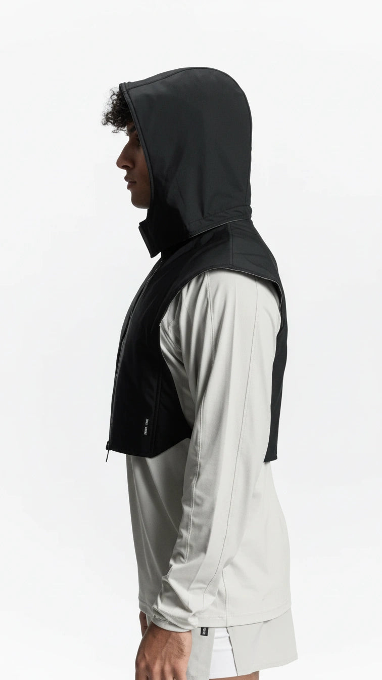 Colete Esportivo Masculino com Capuz Reflexiva Fitness